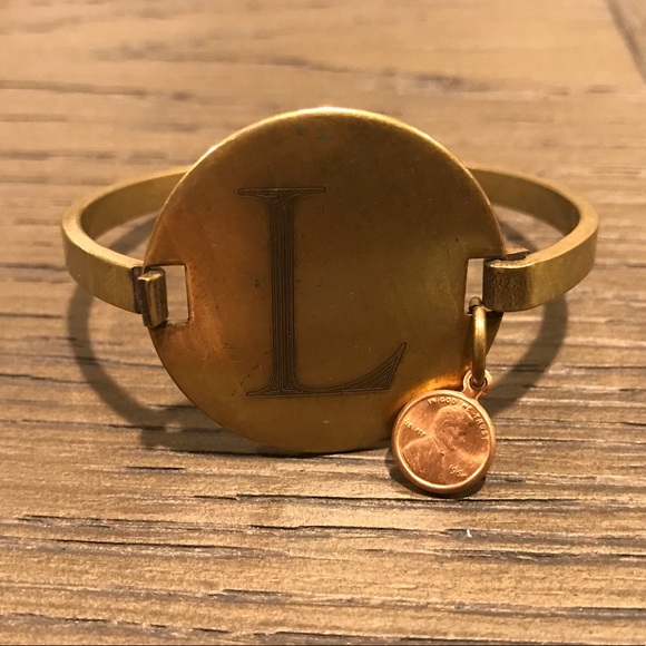 Top Shelf Brass Initial bracelet - Picture 1 of 2